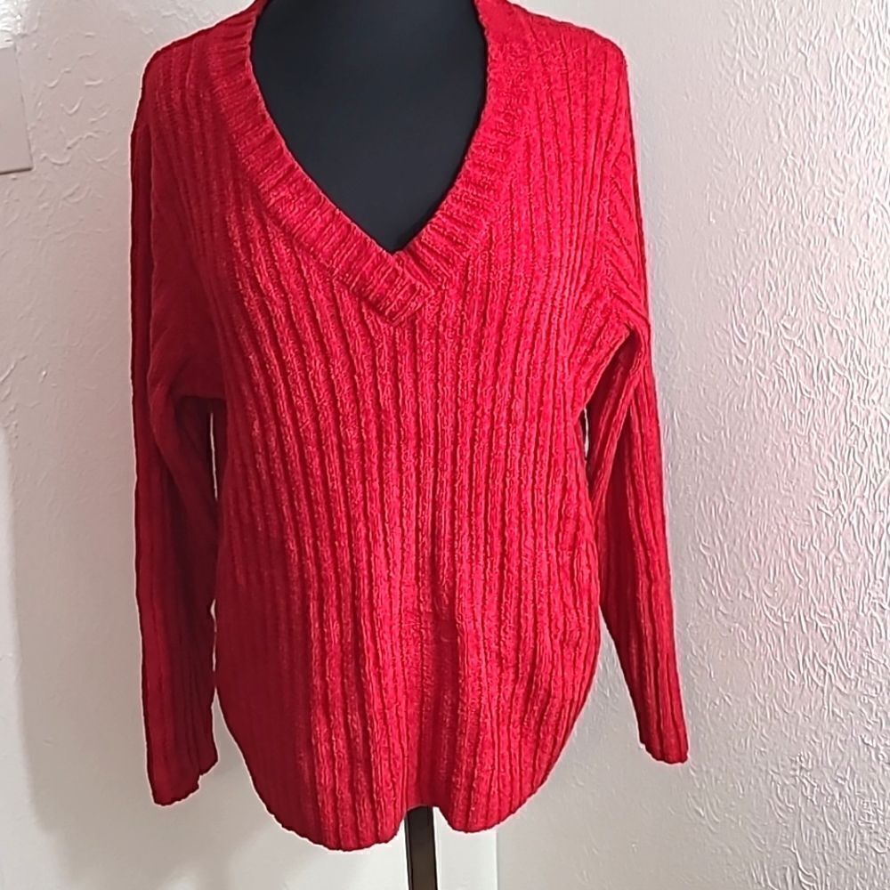 White Stag - Plus Red Sweater, Size 2X, NWOT
